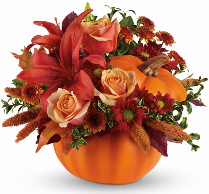 Autumn's Joy by Teleflora from Forever Flowers, flower delivery in St. Thomas, VI